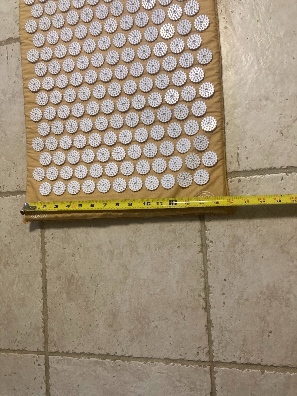 NWT Shakti Acupressure Mat - Light & Pillow Gold Color - Picture 5 of 8